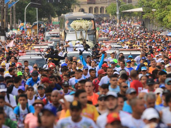 o Traslado para Ananindeua e Marituba será realizado, nesta sexta-feira (9); o percurso de mais de 50 quilômetros terminará na Igreja Matriz de Ananindeua