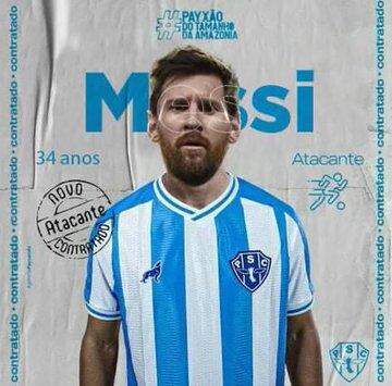 Após saída do Barcelona, torcedores colocam Messi vestindo camisas de  clubes brasileiros. Qual ficou melhor? – LANCE!