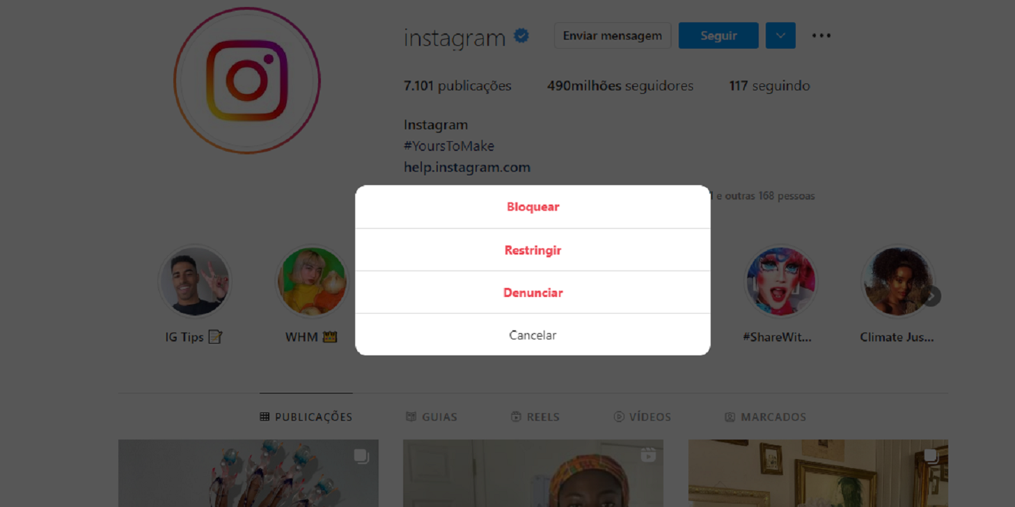 Hackearam minha conta do Instagram: o que fazer?