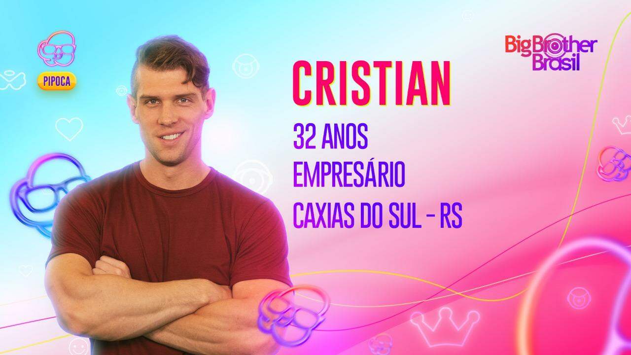 Cristian, do BBB 23, é empresário, tem 32 anos e mora em Caxias do Sul (RS)  | BBB | O Liberal