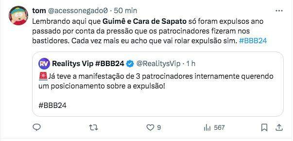 Internautas Apontam Expulsão De Davi E Bin Laden, Do BBB 24, No Ao Vivo ...