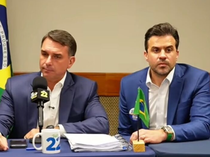 Flávio Bolsonaro e Pablo Marçal