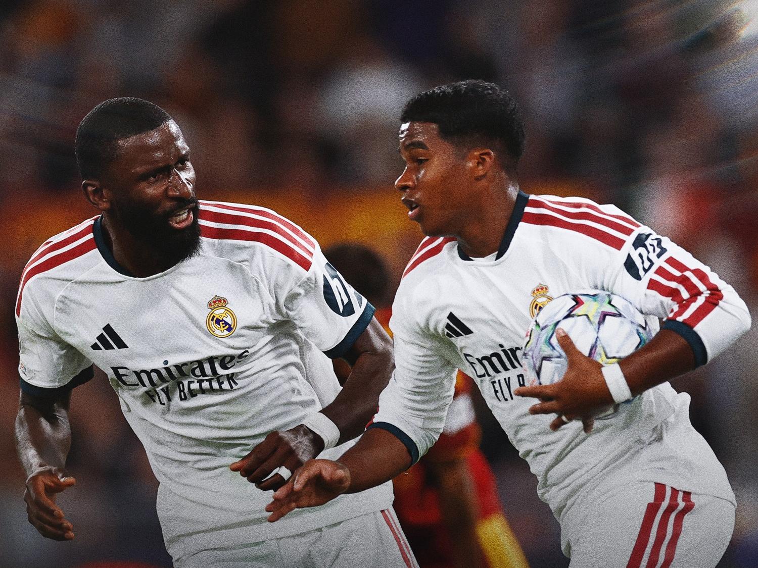 Rüdiger e Endrick, do Real Madrid