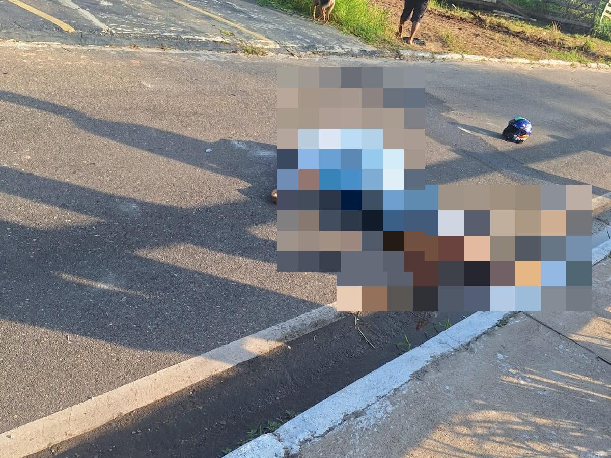 Motociclista morre após colidir contra mureta de proteção em Ananindeua.