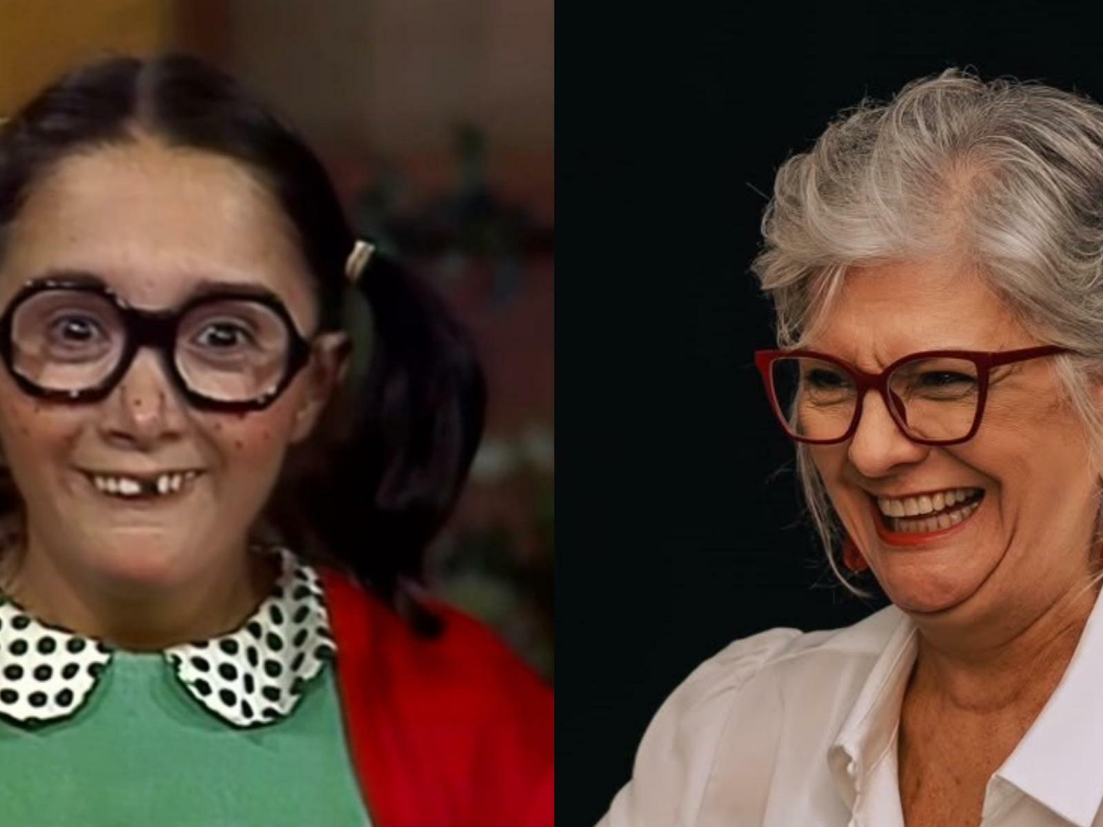 María Antonieta de las Nieves, como Chiquinha em Chaves, e Cecília Lemes, dubladora brasileira da personagem